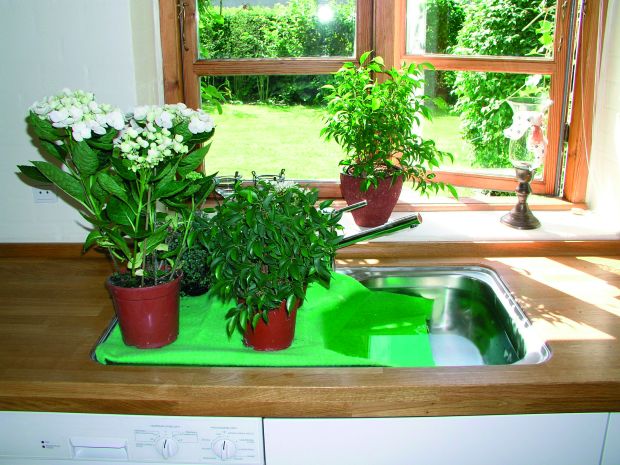 Zavlažovací textilie AquaSorb - příklad použití (FIBERTEX)